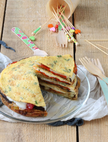 Torta di frittata e verdure - La Cassata Celiaca