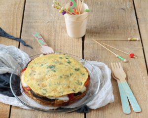 Torta di frittata e verdure - La Cassata Celiaca