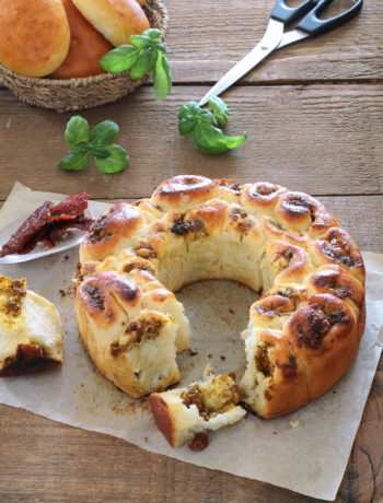 Brioche sans gluten avec pesto et gorgonzola - La Cassata Celiaca