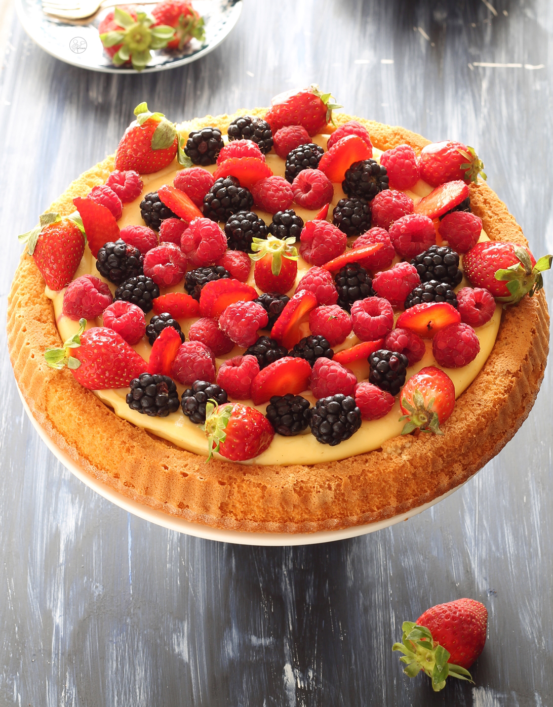 Tarte moelleuse sans gluten aux fruits - La Cassata Celiaca