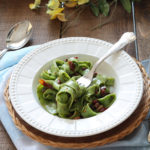Tagliatelle verdi senza glutine alla siciliana - La Cassata Celiaca