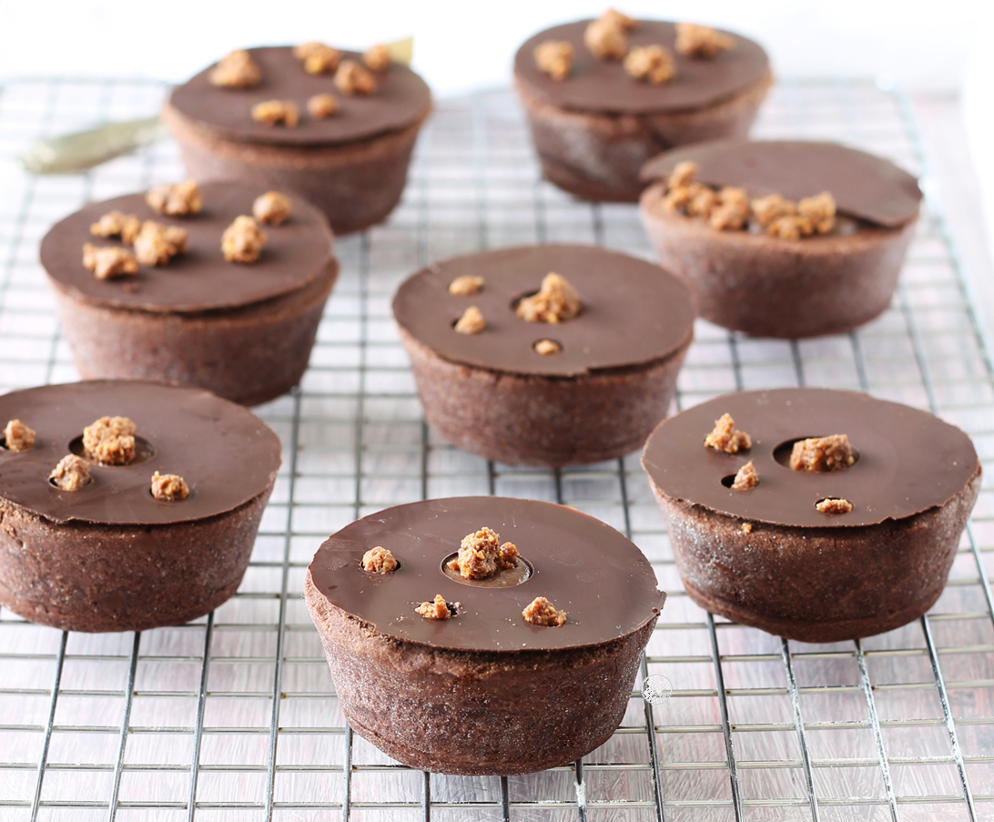 Tartelettes sans gluten au chocolat et noisettes - La Cassata Celiaca Tartelettes sans gluten au chocolat et noisettes - La Cassata Celiaca