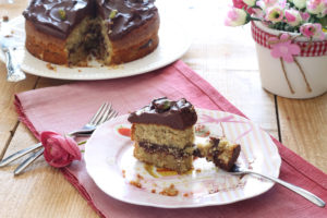 Torta senza glutine al pistacchio e cioccolato - La Cassata Celiaca