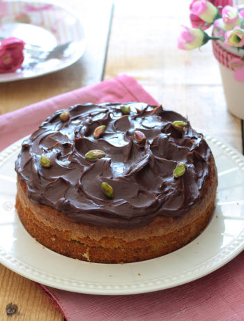 Torta senza glutine al pistacchio e cioccolato - La Cassata Celiaca