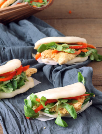 Bao sandwich senza glutine con pollo e peperoni - La Cassata Celiaca