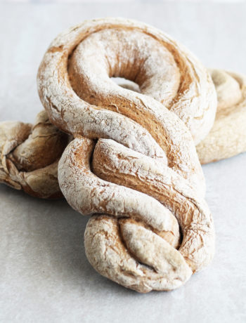 Pain torsadé sans gluten et au levain - La Cassata Celiaca
