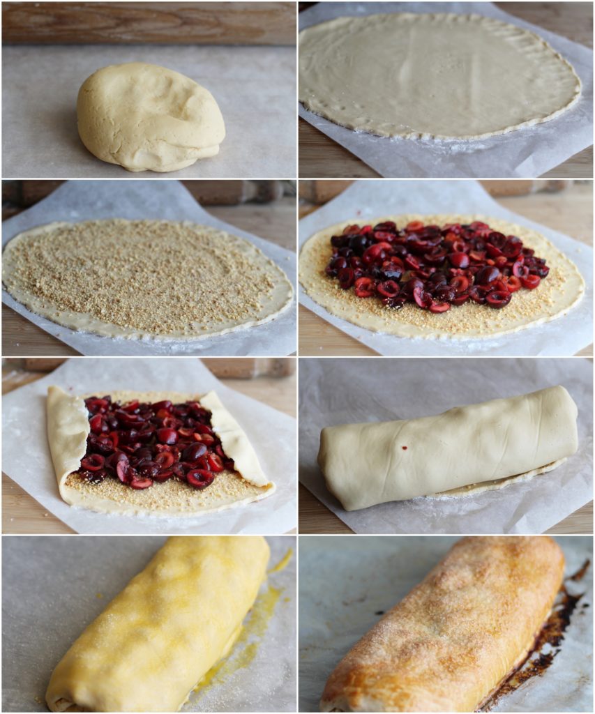 Strudel senza glutine con ciliegie - La Cassata Celiaca