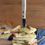 Focaccia avec chou-fleur et anchois sans gluten