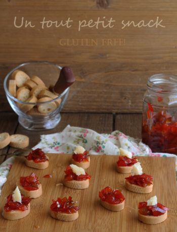 Petit crisp sans gluten à la confiture de poivrons - La Cassata Celiaca