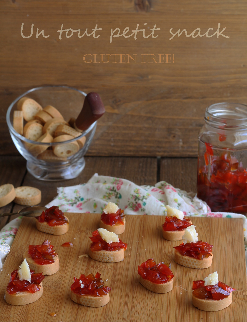 Petit crisp sans gluten à la confiture de poivrons - La Cassata Celiaca Petit crisp sans gluten à la confiture de poivrons - La Cassata Celiaca