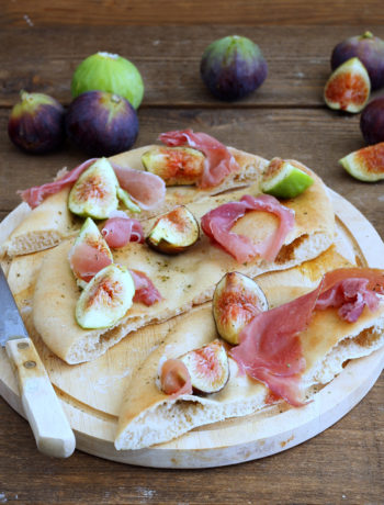 Pizza sans gluten avec figues et jambon cru - La Cassata Celiaca