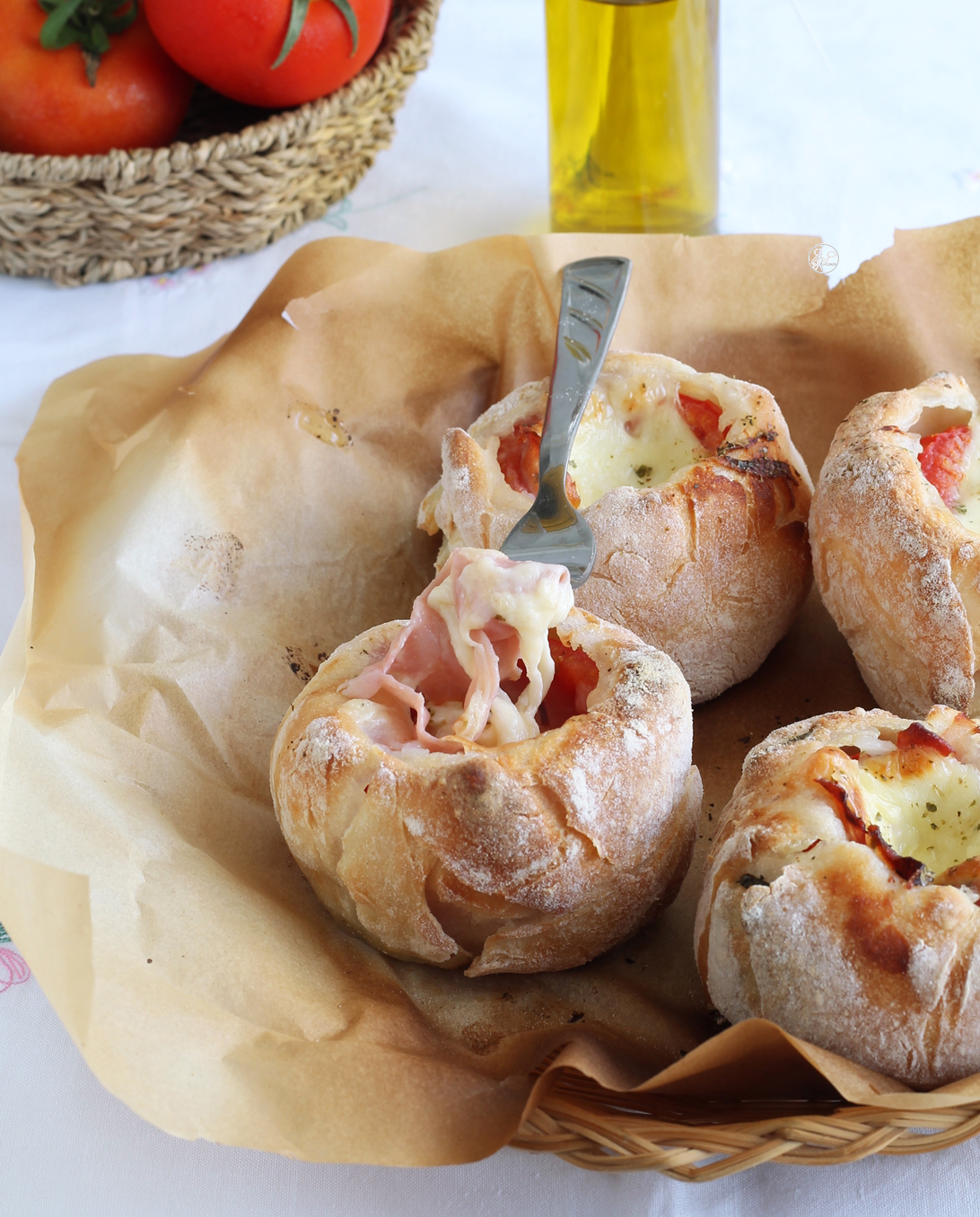 Paniers de tomates sans gluten - La Cassata Celiaca