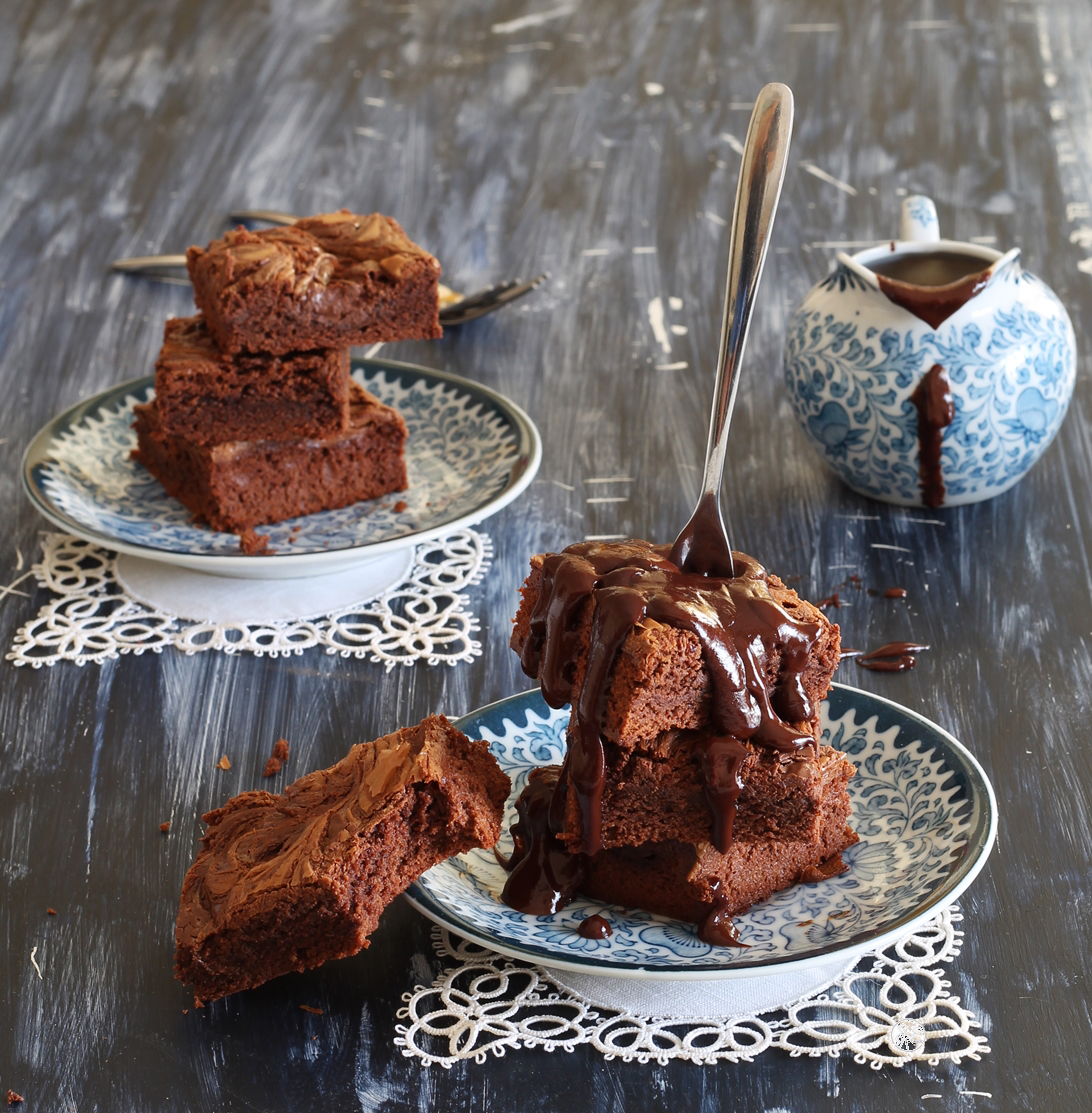 Brownie sans gluten au Nutella - La Cassata Celiaca Brownie sans gluten au Nutella - La Cassata Celiaca
