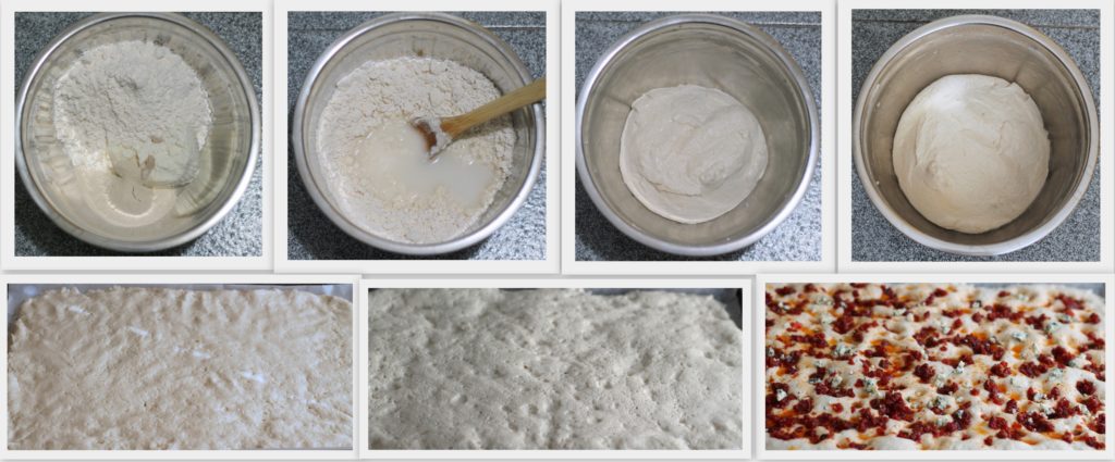 Focaccia senza glutine alla ricotta con pomodori e gorgonzola - La Cassata Celiaca