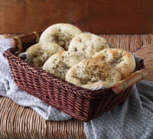 Manakish sans gluten avec za'atar - La Cassata Celiaca