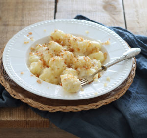 Gnocchis sans gluten avec crème de fromage pecorino - La Cassata Celiaca