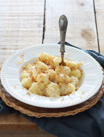 Gnocchi senza glutine con crema di pecorino e mollica croccante - La Cassata Celiaca