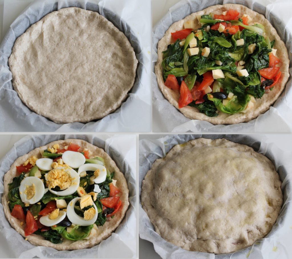 Focaccia fourrée aux légumes sans gluten - La Cassata Celiaca