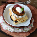 Waffel senza glutine con ricotta e melanzane - La Cassata Celiaca