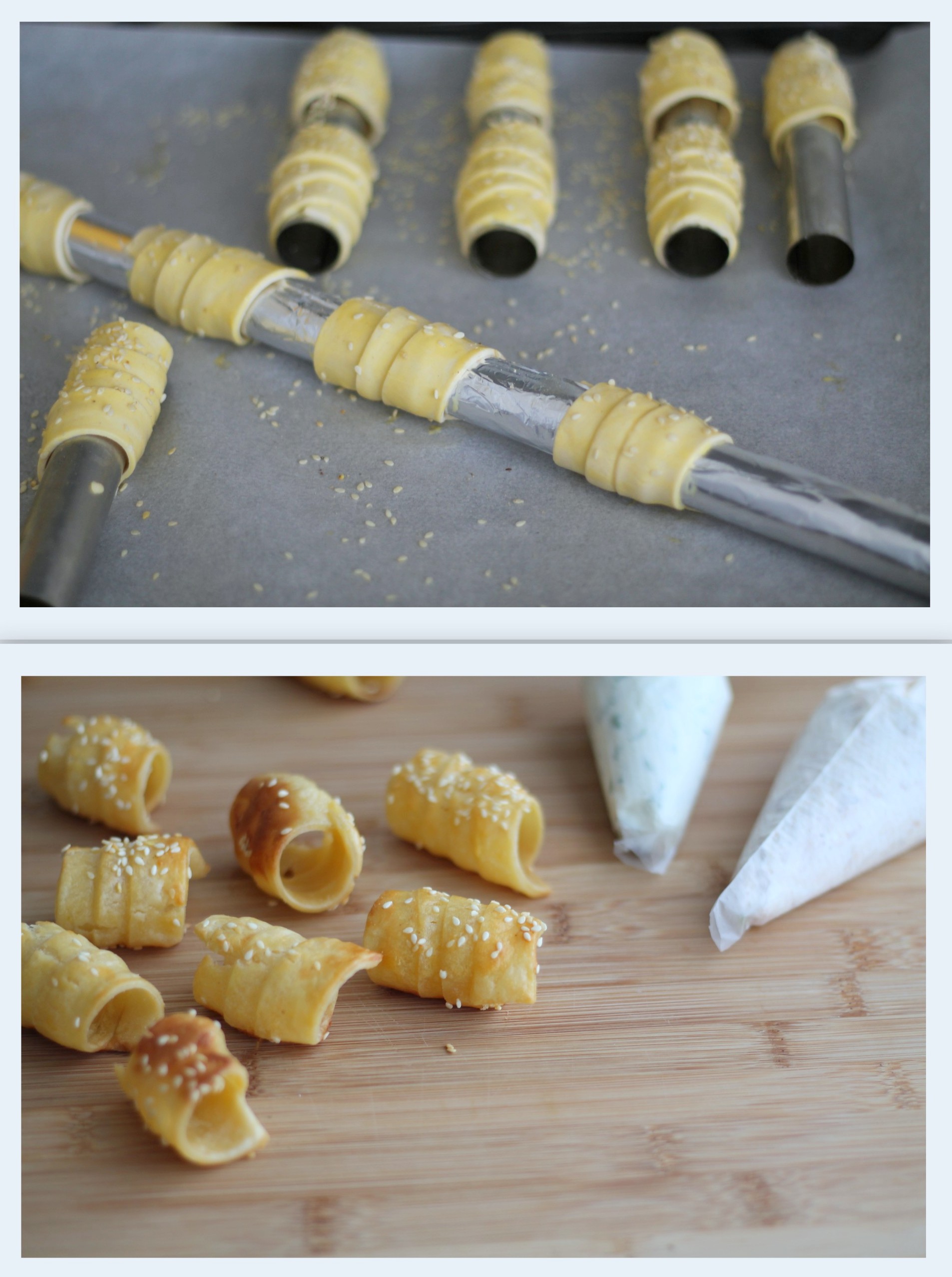 Rouleaux feuilletés sans gluten pour apéritif - La Cassata Celiaca