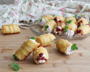 Cannoncini salati di pasta sfoglia senza glutine - La Cassata Celiaca