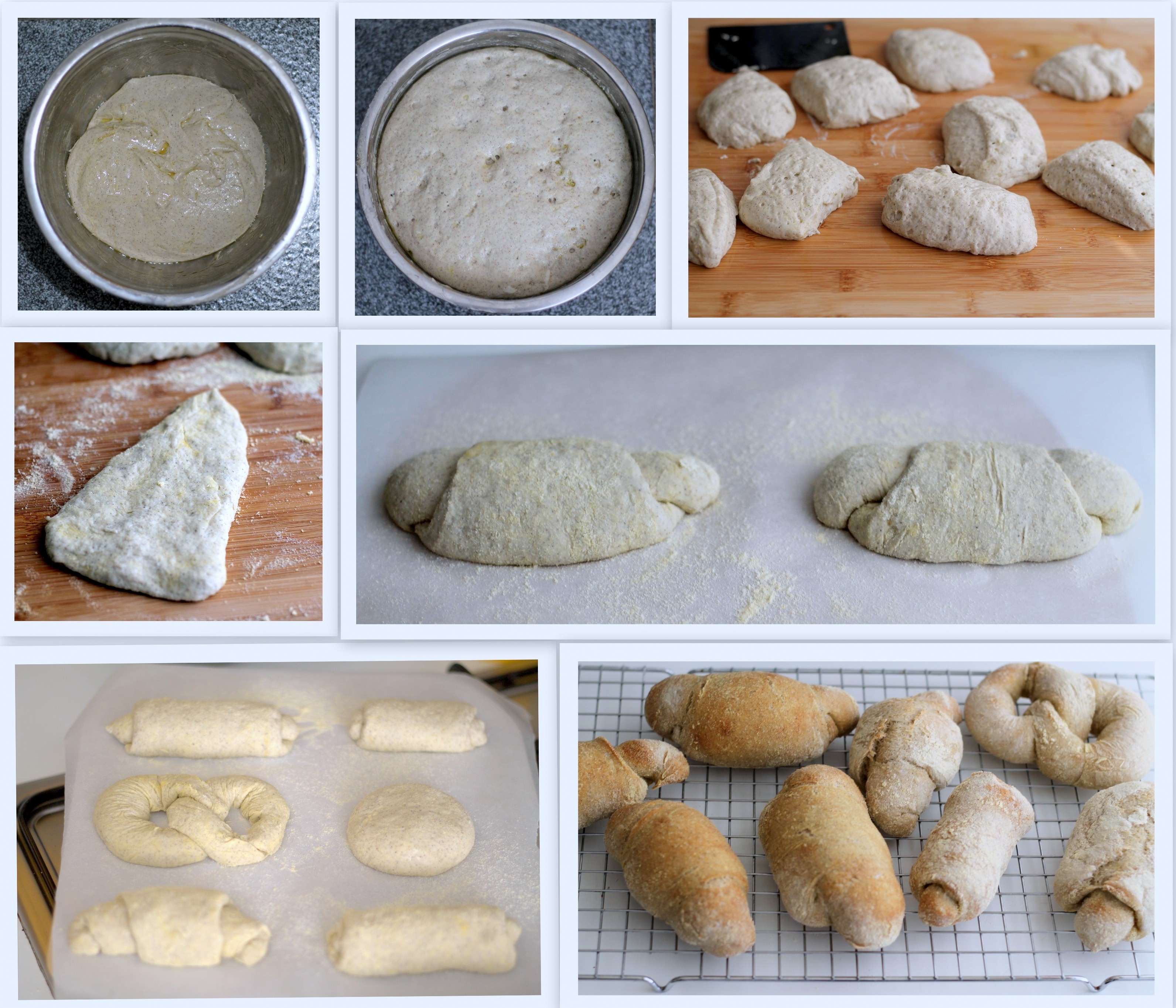 Cornetti di pane senza glutine alla canapa - La Cassata Celiaca