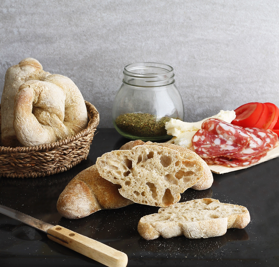 Cornetti di pane senza glutine alla canapa - La Cassata Celiaca