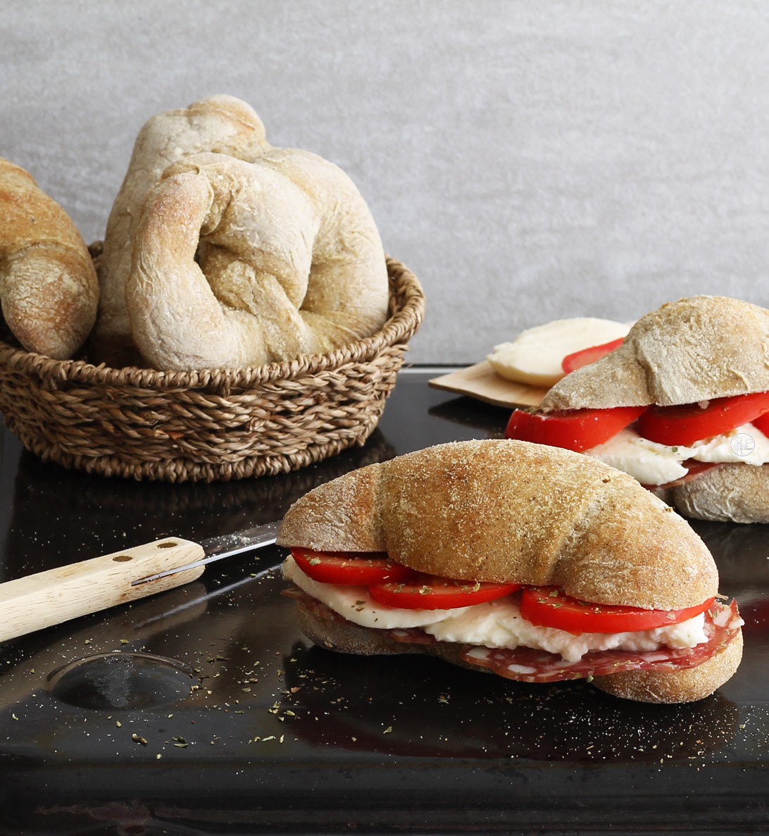 Cornetti di pane senza glutine alla canapa - La Cassata Celiaca