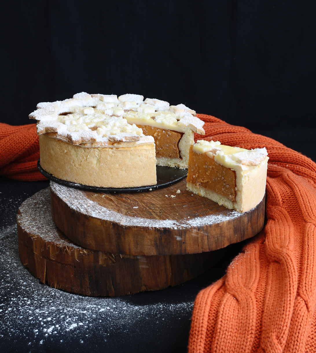 Crostata senza glutine con cachi e noci - La Cassata Celiaca