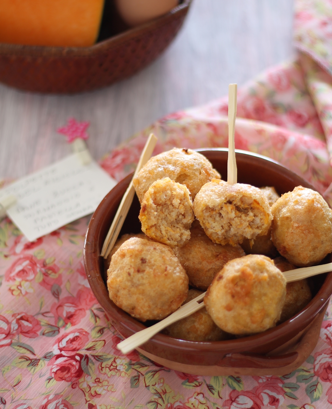 Polpette di pane e zucca in pastella senza glutine - La Cassata Celiaca