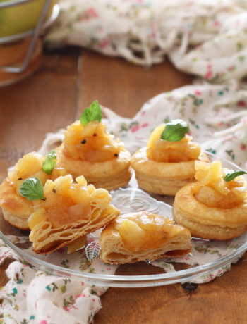 Vol au vent sans gluten avec compote de pommes épicée - La Cassata Celiaca
