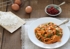 Tagliatelles rouges aux œufs sans gluten - La Cassata Celiaca