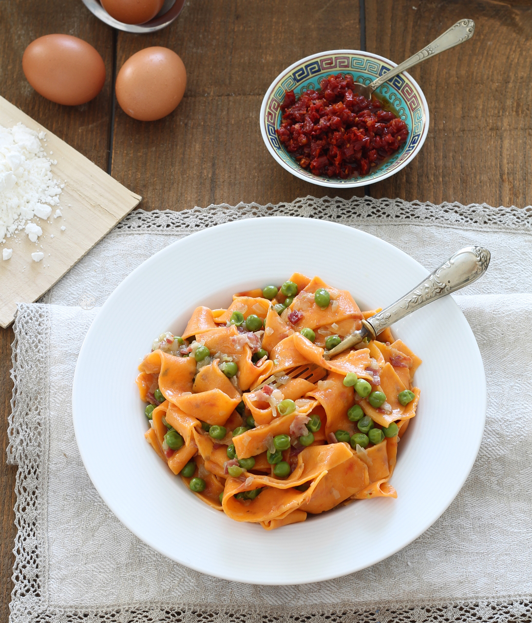 Tagliatelles rouges aux œufs sans gluten - La Cassata Celiaca 