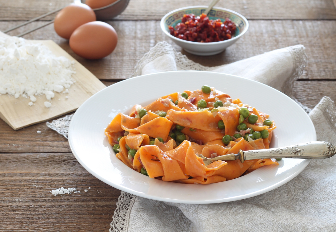 Tagliatelle rosse all'uovo senza glutine - La Cassata Celiaca