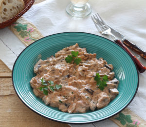 Manzo alla Stroganoff senza glutine - La Cassata Celiaca