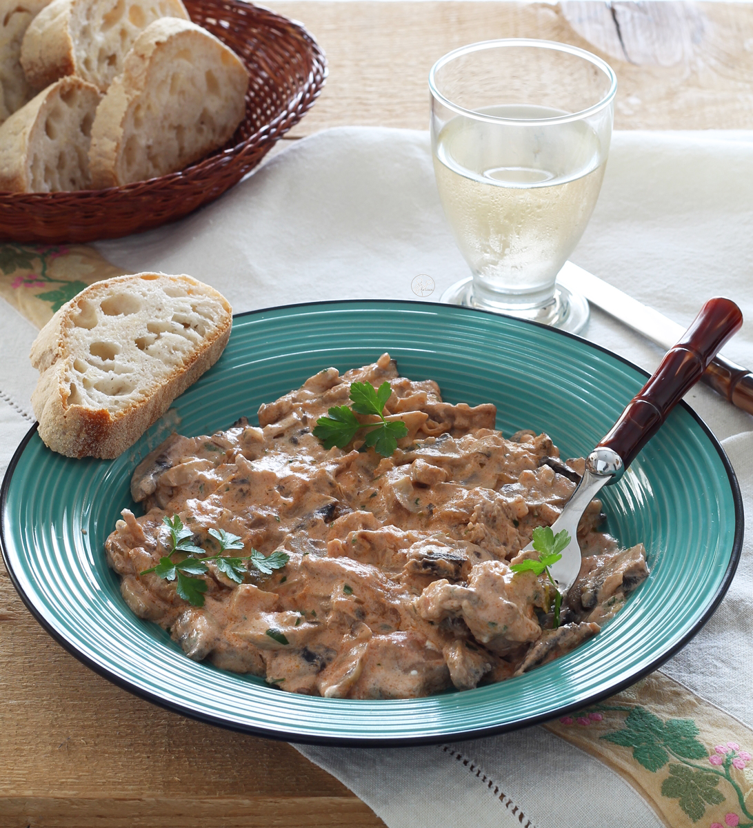 Bœuf Stroganoff sans gluten - La Cassata Celiaca