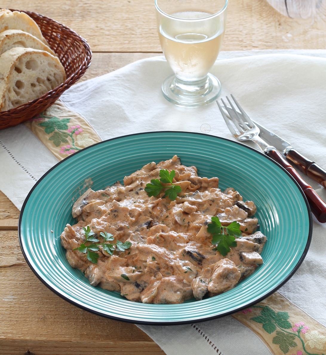 Bœuf Stroganoff sans gluten - La Cassata Celiaca