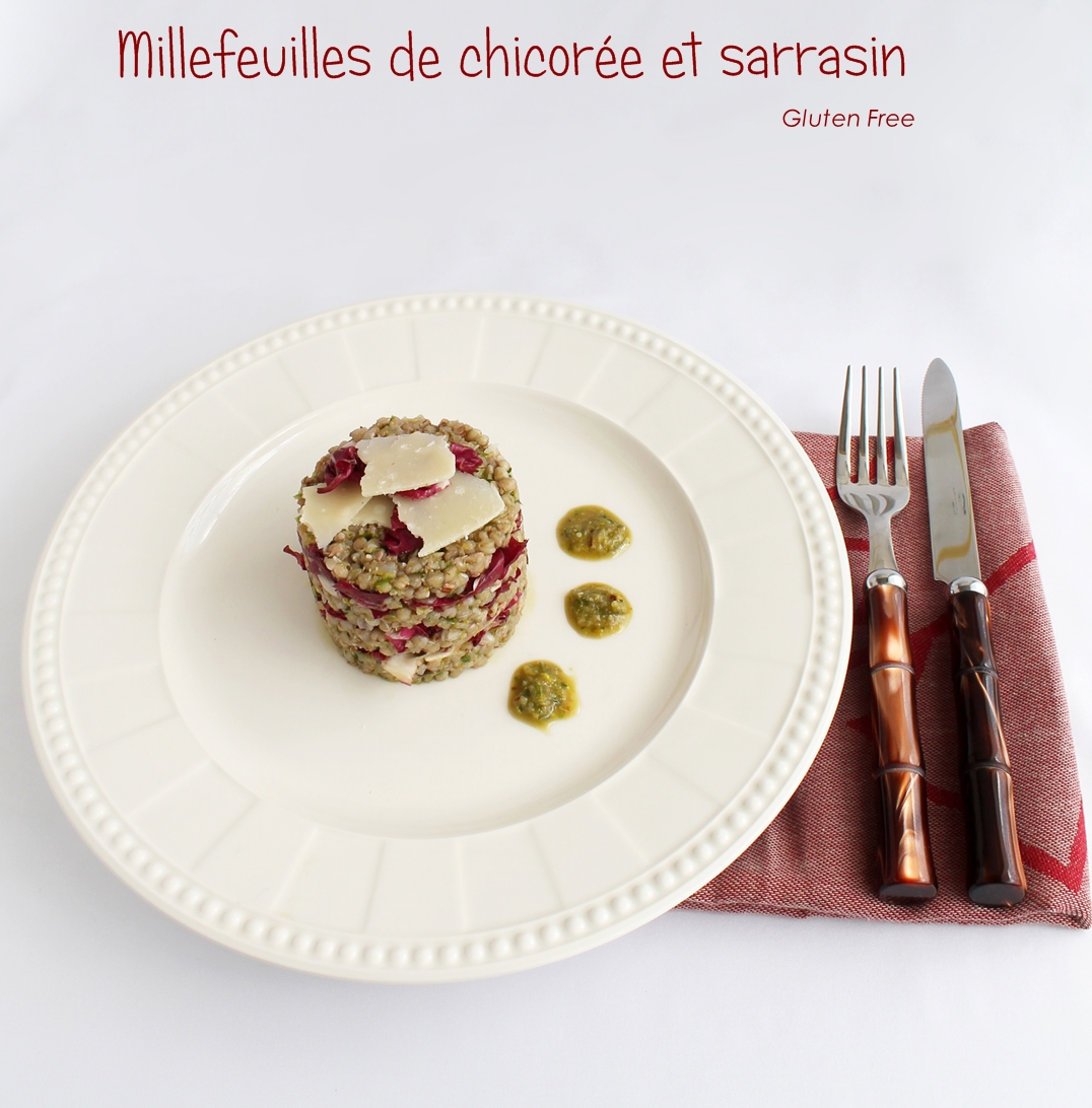 Millefeuilles de chicorée et sarrasin sans gluten - La Cassata Millefeuilles de chicorée et sarrasin sans gluten - La Cassata