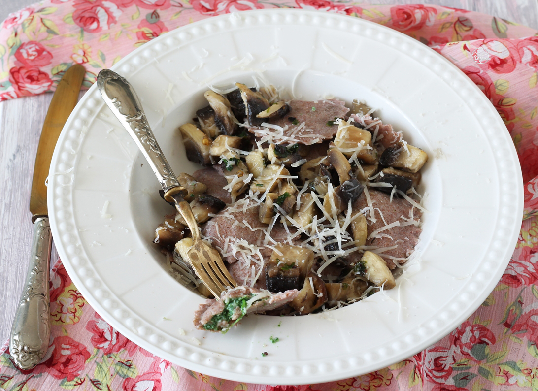 Raviolis avec farine de riz rouge sans gluten - La Cassata Celiaca