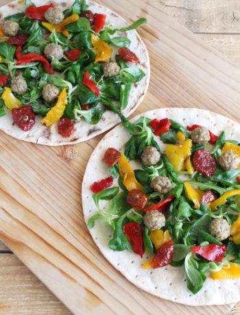 Wrap aux légumes et boulettes de viande - La Cassata