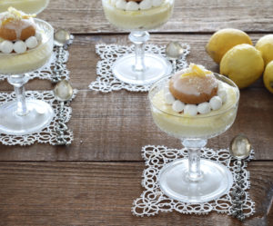 Bignè al limone senza glutine in coppa - La Cassata Celiaca