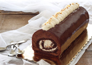 Tronchetto cioccolato pralinato senza glutine - La Cassata Celiaca