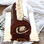 Bûche chocolat praliné sans gluten - La Cassata Celiaca