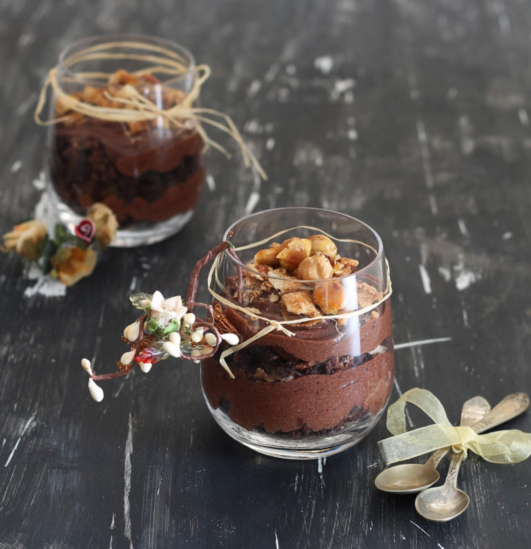 Choco-chiboust sans gluten en verrine - La Cassata Celiaca