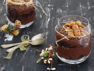 Choco-chiboust sans gluten en verrine - La Cassata Celiaca