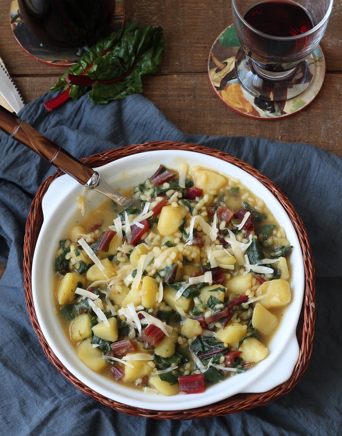 Minestra di riso, patate e bietole rosse -La Cassata Celiaca