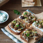 Bruschetta senza glutine e senza lattosio con funghi porcini - La Cassata Celiaca