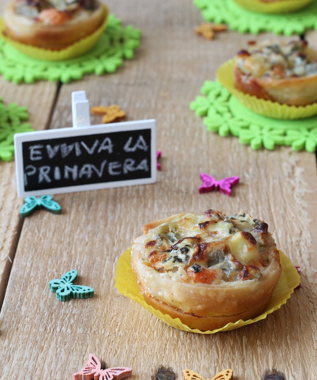 Crostatine di sfoglia senza glutine con verdure - La Cassata Celiaca Crostatine di sfoglia senza glutine con verdure - La Cassata Celiaca