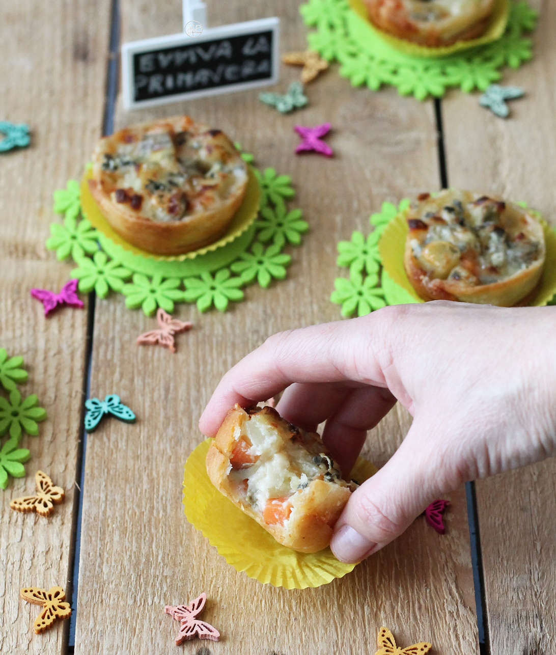 Crostatine di sfoglia senza glutine con verdure - La Cassata Celiaca Crostatine di sfoglia senza glutine con verdure - La Cassata Celiaca