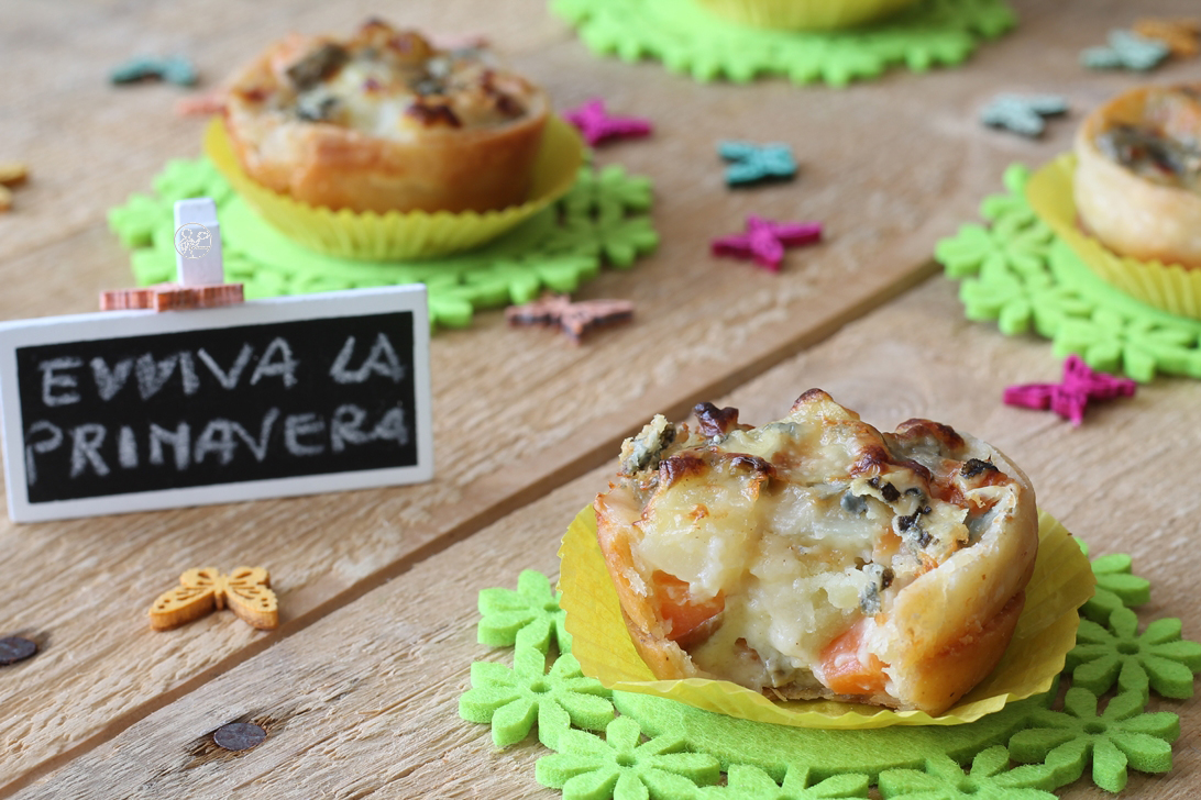 Crostatine di sfoglia senza glutine con verdure - La Cassata Celiaca Crostatine di sfoglia senza glutine con verdure - La Cassata Celiaca